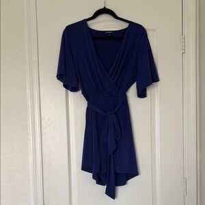 Express Blue/purple flowy romper